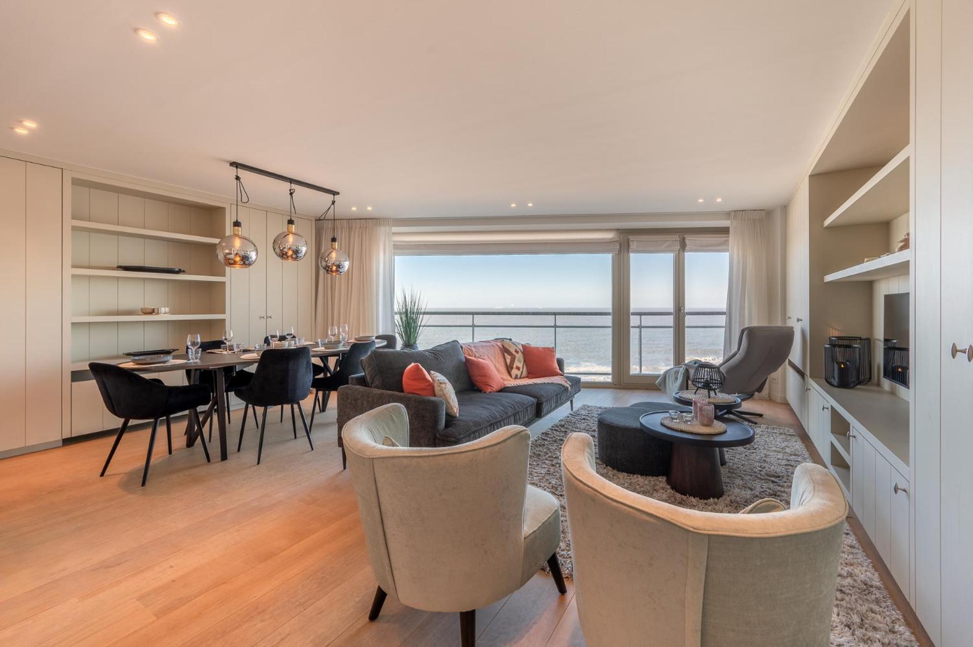 7E Verdiep Appartement Op De Zeedijk In Knokke Voor Max 6 Personen Luaran gambar